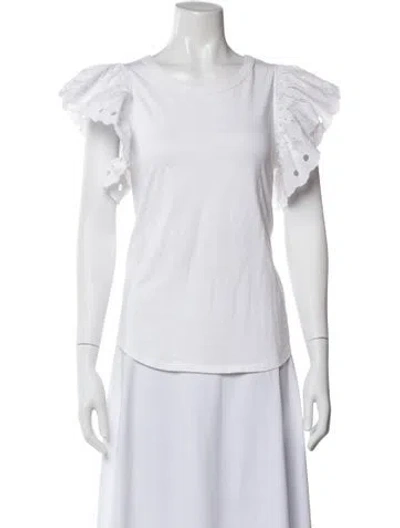 Pre-owned See By Chloé Crew Neck Short Sleeve T-shirt In White