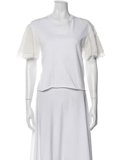 Pre-owned See By Chloé Crew Neck Short Sleeve T-shirt In White
