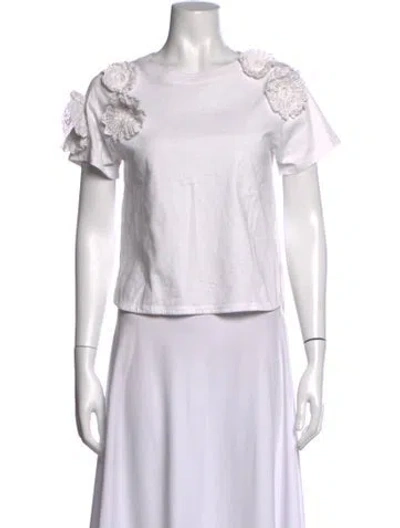 Pre-owned See By Chloé Crew Neck Short Sleeve T-shirt In White