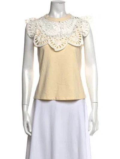 Pre-owned See By Chloé Crew Neck Sleeveless Top In Neutral