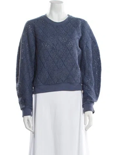 Pre-owned See By Chloé Crew Neck Sweater In Blue