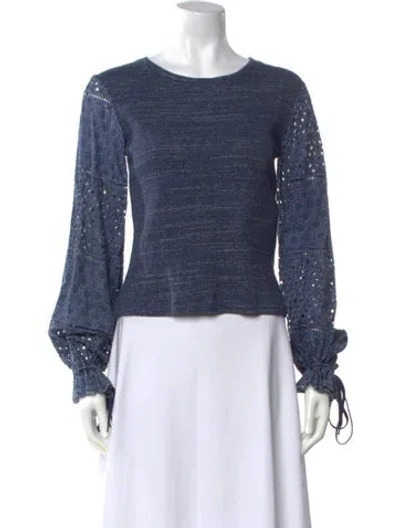 Pre-owned See By Chloé Crew Neck Sweater In Blue