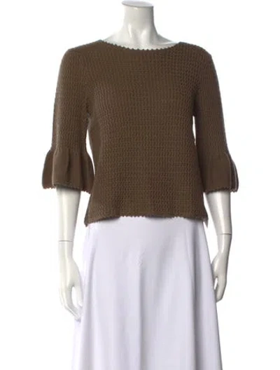 Pre-owned See By Chloé Crew Neck Sweater In Brown