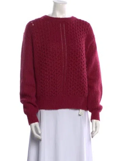 Pre-owned See By Chloé Crew Neck Sweater In Burgundy
