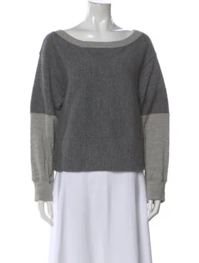 Pre-owned See By Chloé Crew Neck Sweater In Gray