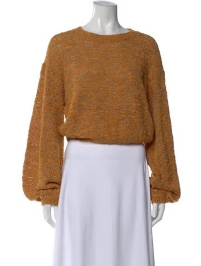 Pre-owned See By Chloé Crew Neck Sweater In Orange