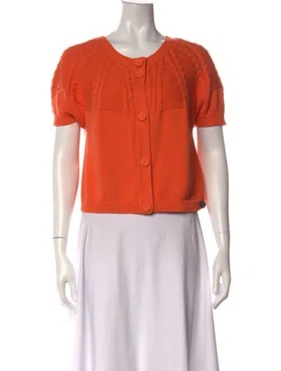 Pre-owned See By Chloé Crew Neck Sweater In Orange