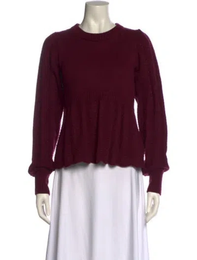 Pre-owned See By Chloé Crew Neck Sweater In Purple