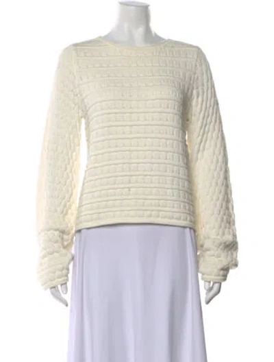 Pre-owned See By Chloé Crew Neck Sweater In White