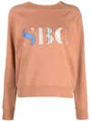 See By Chloé Logo Cotton Sweatshirt In Brown