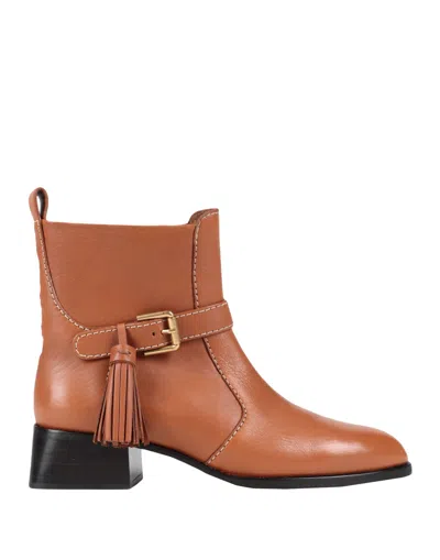 See By Chloé Ankle Boots In Brown