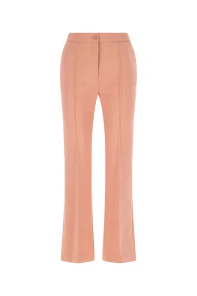 See By Chloé Dark Pink Stretch Cotton Blend Palazzo Pant In 6t7