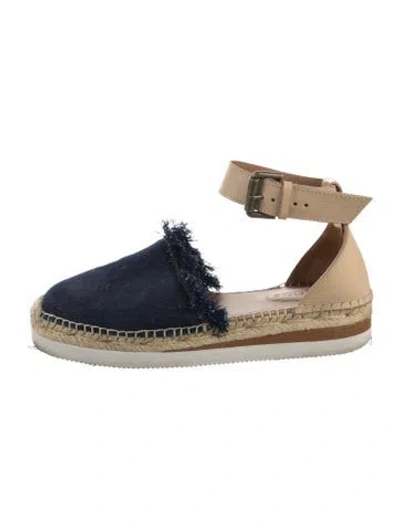 Pre-owned See By Chloé Denim Espadrilles In Blue
