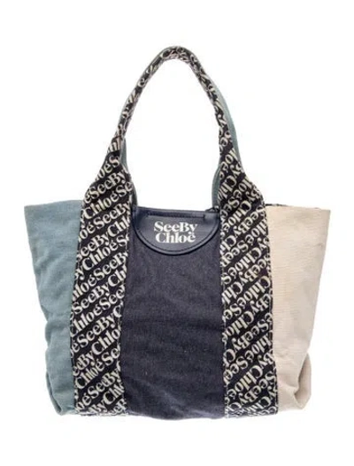 Pre-owned See By Chloé Denim Hobo In Blue