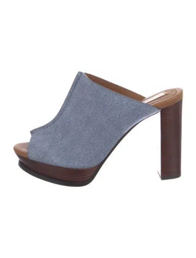 Pre-owned See By Chloé Denim Slides In Blue