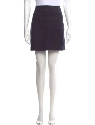 Pre-owned See By Chloé Embroidered Accent Mini Skirt In Purple