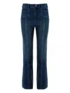 Shop See By Chloé Emily Cropped Jeans In Blue