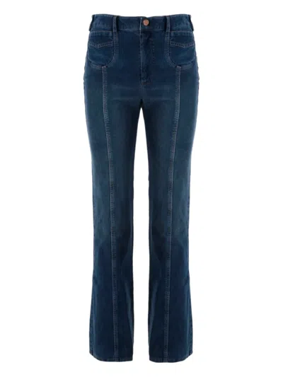 See By Chloé Emily Cropped Jeans In Blue