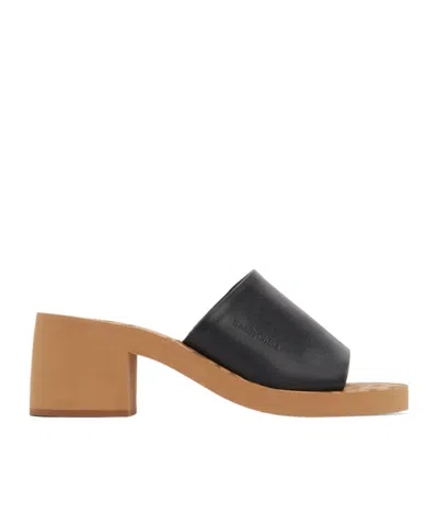 See By Chloé Essie Logo High-heeled Sandals In Brown