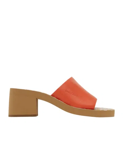 See By Chloé Essie Logo High-heeled Sandals In Brown