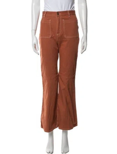 Pre-owned See By Chloé Flared Pants In Orange