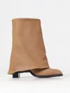 See By Chloé 85mm Debossed-logo Boots In Braun