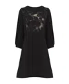 See By Chloé See By Chloe Crepe And Lace Mini Dress In Black