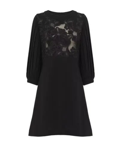 SEE BY CHLOÉ SEE BY CHLOÉ LACED CREPE MINI DRESS