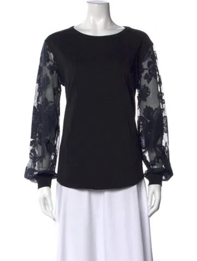 Pre-owned See By Chloé Floral Print Crew Neck Top In Multi