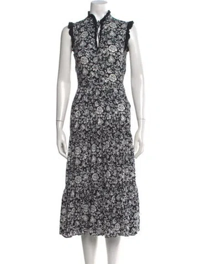 Pre-owned See By Chloé Floral Print Long Dress In Multi