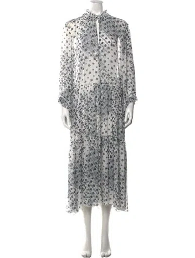 Pre-owned See By Chloé Floral Print Long Dress In Multi
