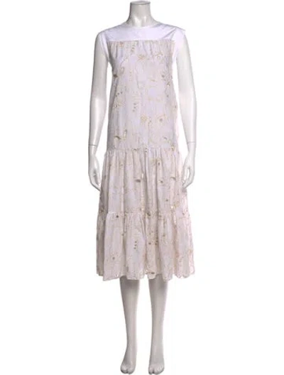Pre-owned See By Chloé Floral Print Midi Length Dress In Multicolor