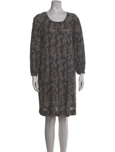 Pre-owned See By Chloé Floral Print Mini Dress In Blue