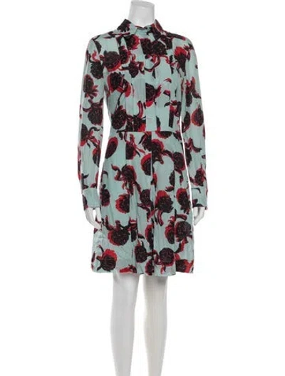 Pre-owned See By Chloé Floral Print Mini Dress In Green