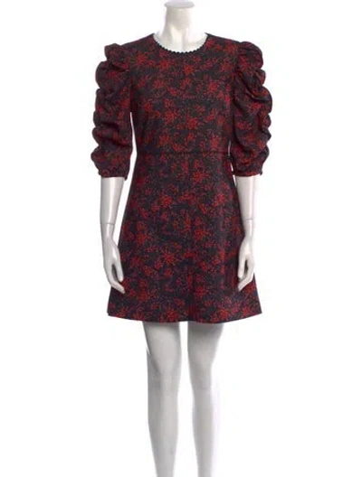 Pre-owned See By Chloé Floral Print Mini Dress In Multi