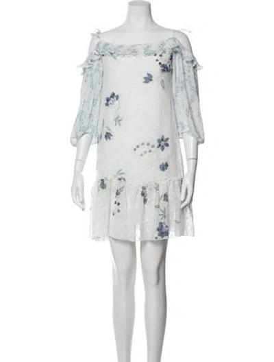 Pre-owned See By Chloé Floral Print Mini Dress In Multi