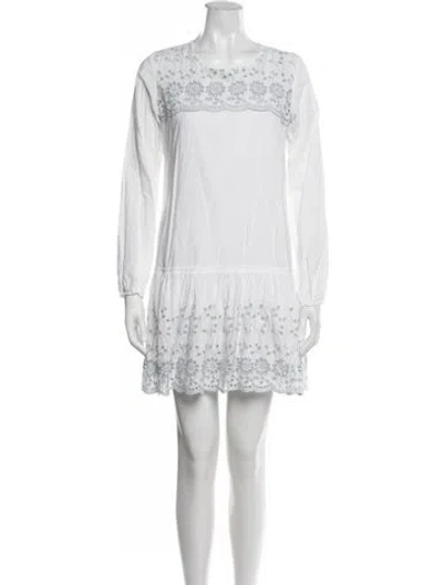 Pre-owned See By Chloé Floral Print Mini Dress In White