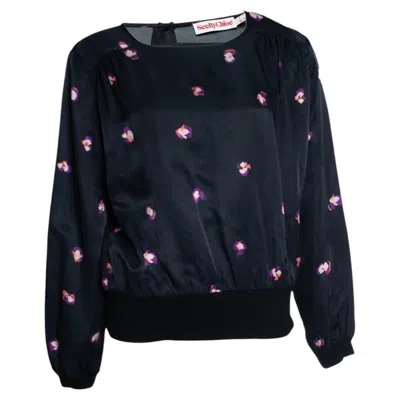Pre-owned See By Chloé See By Chloe, Floral Top. In Black