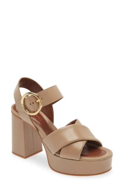 See By Chloé Gaucho Platform Sandal In Brown