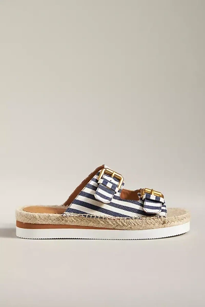 SEE BY CHLOÉ GLYN DUAL-BUCKLE ESPADRILLE SANDALS