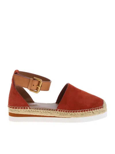 See By Chloé Glyn Espadrilles In Orange In Red