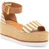 See By Chloé Glyn Flatform Sandal In Brown