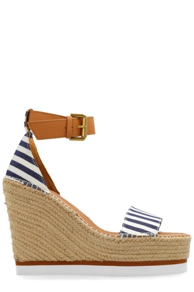 See By Chloé Glyn 115mm Wedge Espadrilles In Multi