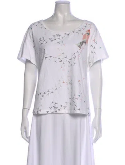 Pre-owned See By Chloé Graphic Print Crew Neck T-shirt In White