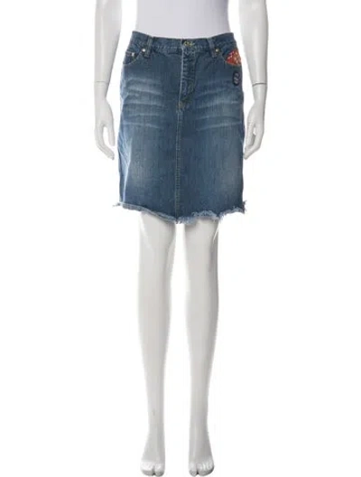 Pre-owned See By Chloé Graphic Print Mini Skirt In Green