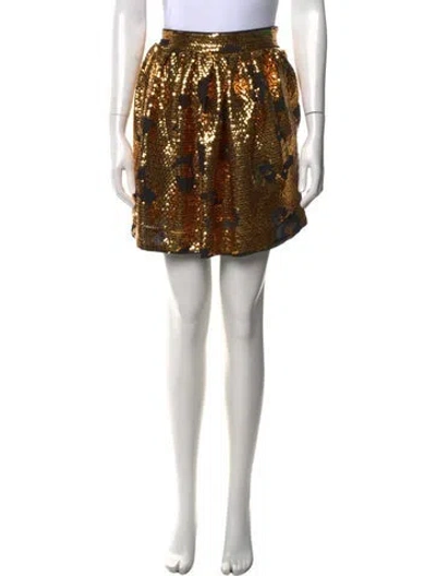 Pre-owned See By Chloé Graphic Print Mini Skirt In Multi