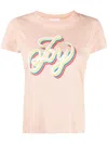 See By Chloé Item O-neck Short-sleeved T-shirt In Pink
