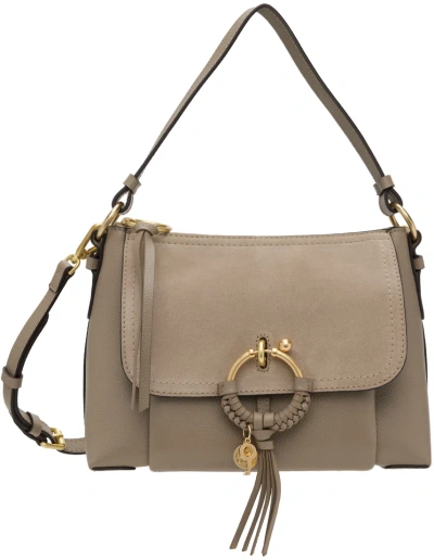 See By Chloé Gray Small Joan Bag In 23w Motty Grey