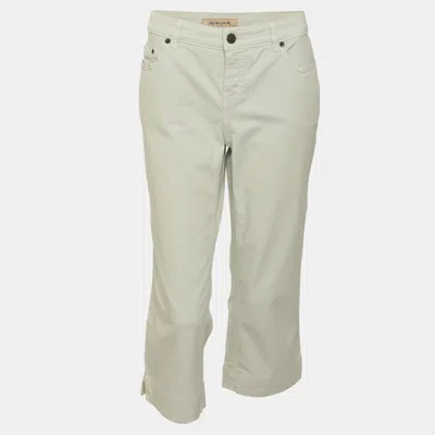 Pre-owned See By Chloé Grey Stretch Cotton Skinny Under Knee Length Pants
