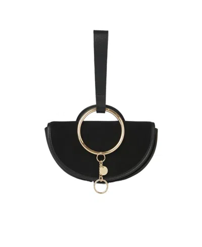 See By Chloé Half-moon Purse In Black